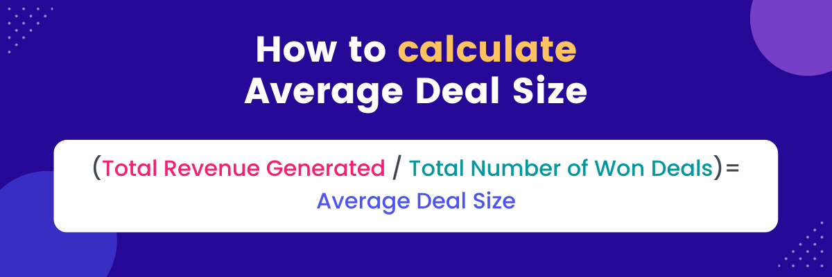 average deal size formula