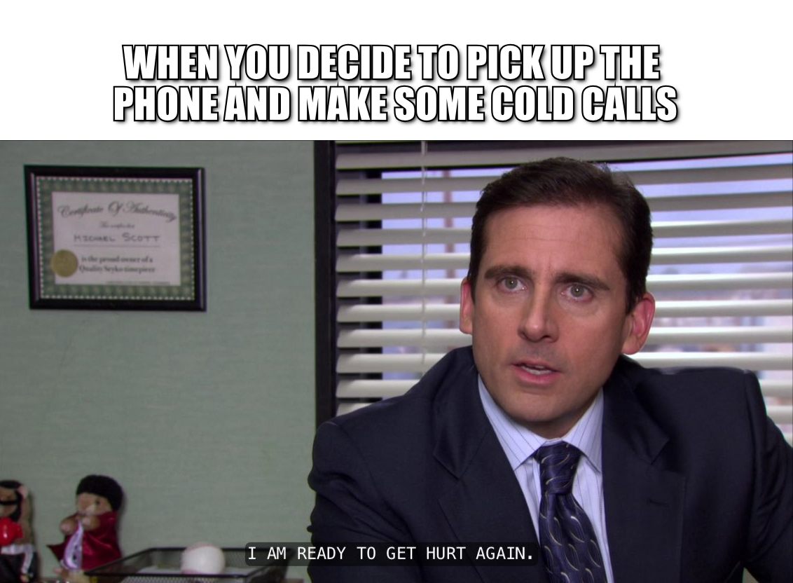 cold calling meme