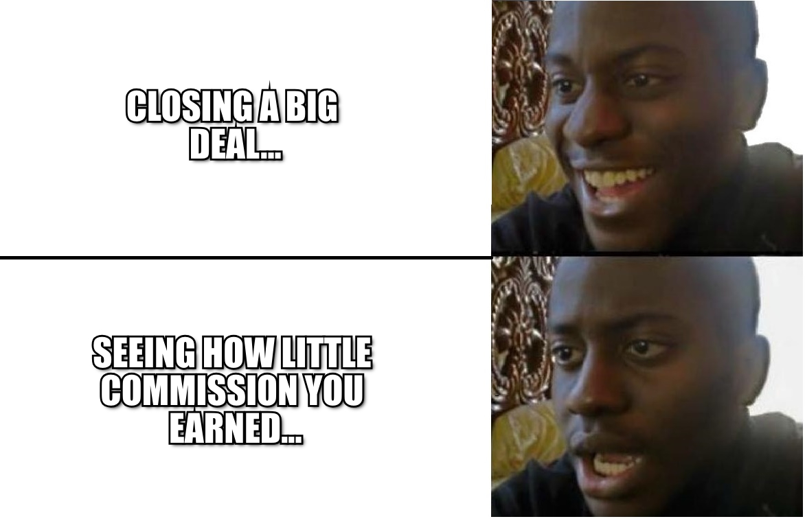 sales commission memes